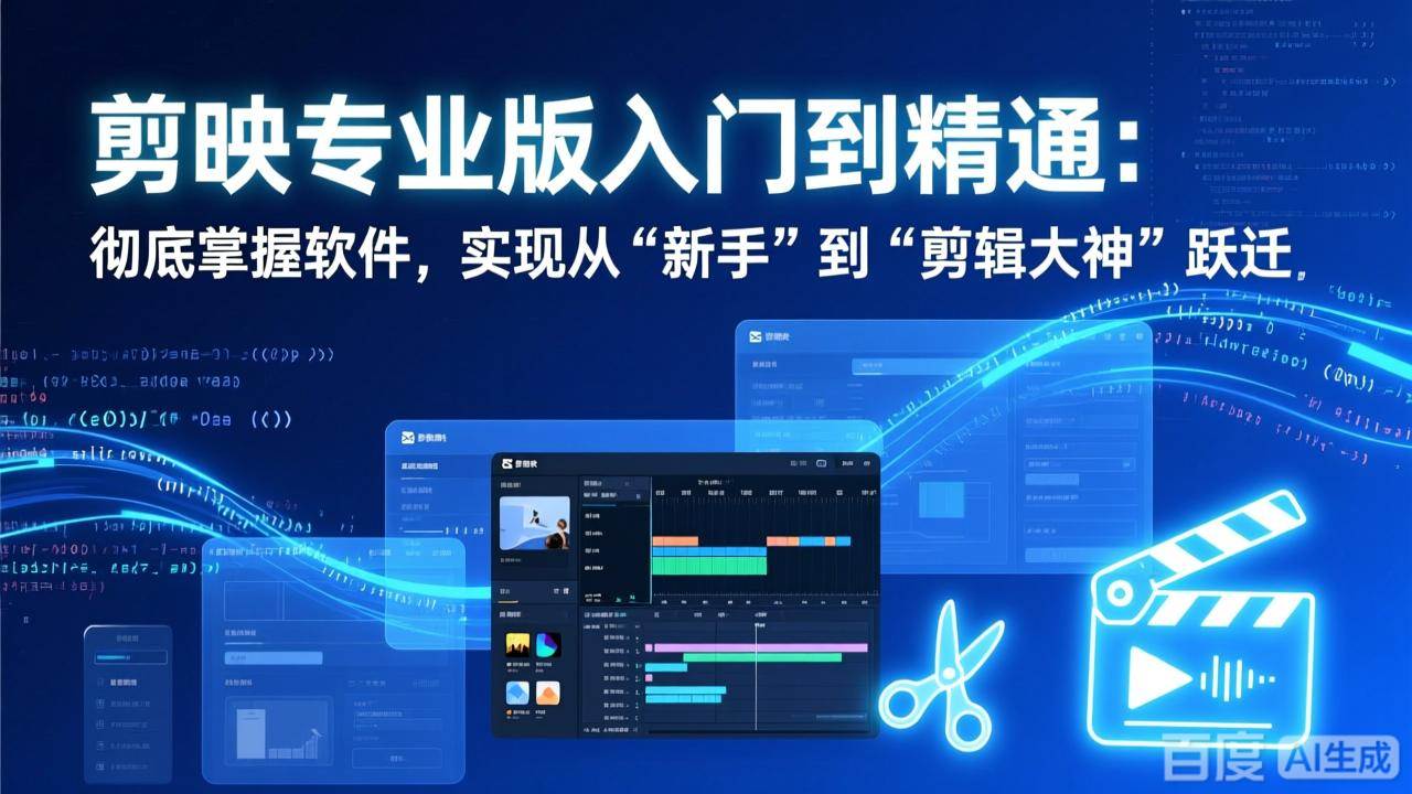 (17321期)剪映专业版入门到精通:彻底掌握软件,实现从“新手”到“剪辑大神”跃迁 (17321期)剪映专业版入门到精通:彻底掌握软件,实现从“新手”到“剪辑大神”跃迁