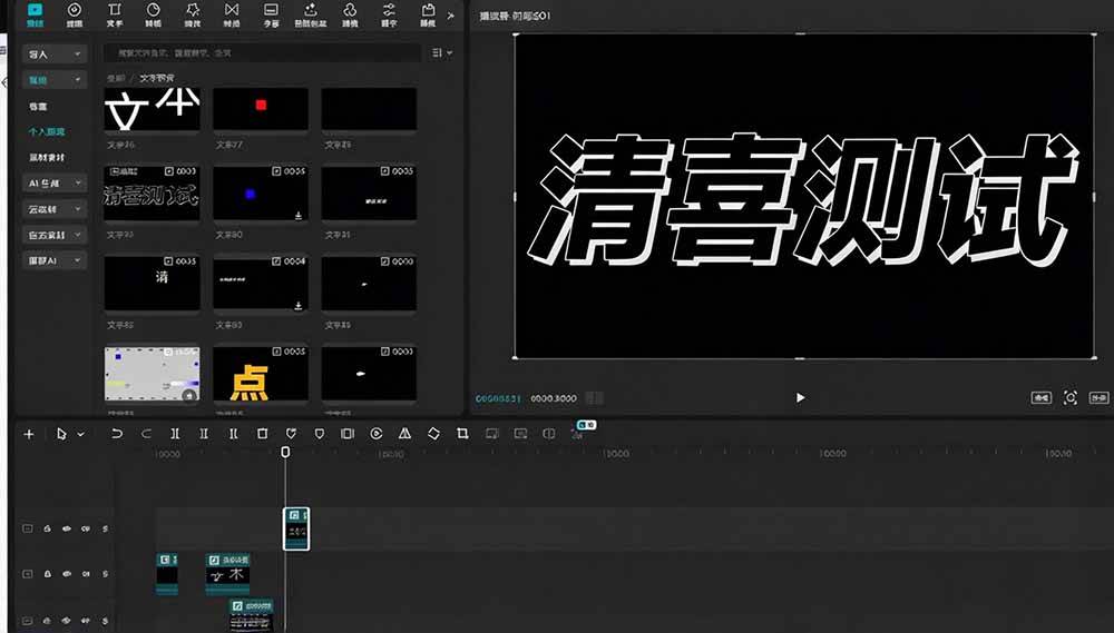 （20698期）B站 UP 主花费1个月时间，手搓了100款高质量剪映文字预设，效果真心不错，清喜已经用上了