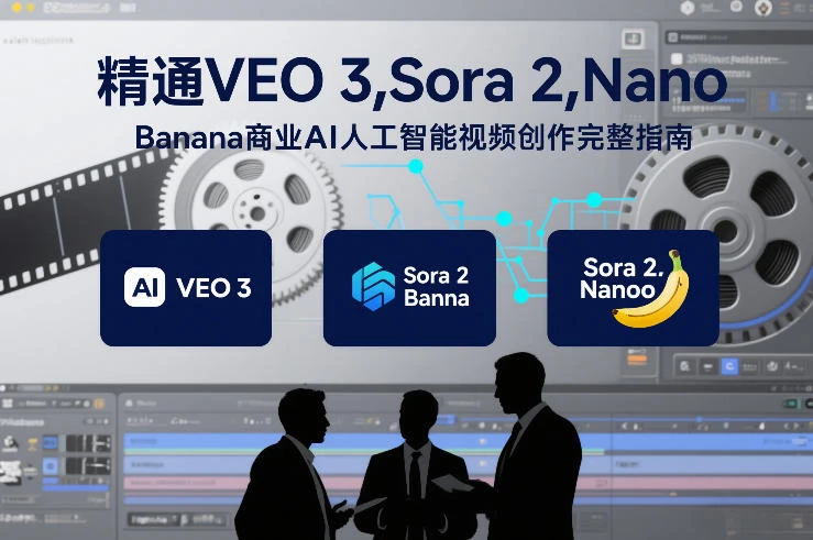 【精】精通VEO 3，Sora 2，Nano Banana商业AI人工智能视频创作完整指南