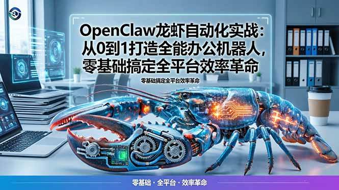 （17996期）OpenClaw龙虾自动化实战：从0到1打造全能办公机器人，零基础搞定全平台效率革命