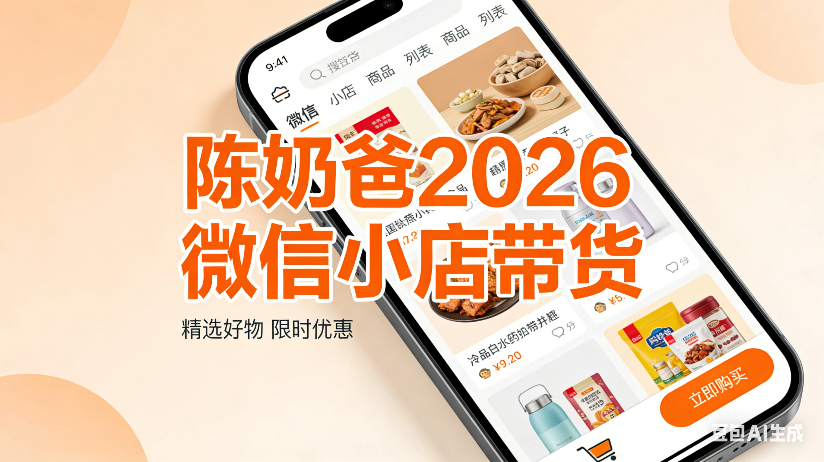 【精】陈奶爸2026微信小店带货 【精】陈奶爸2026微信小店带货