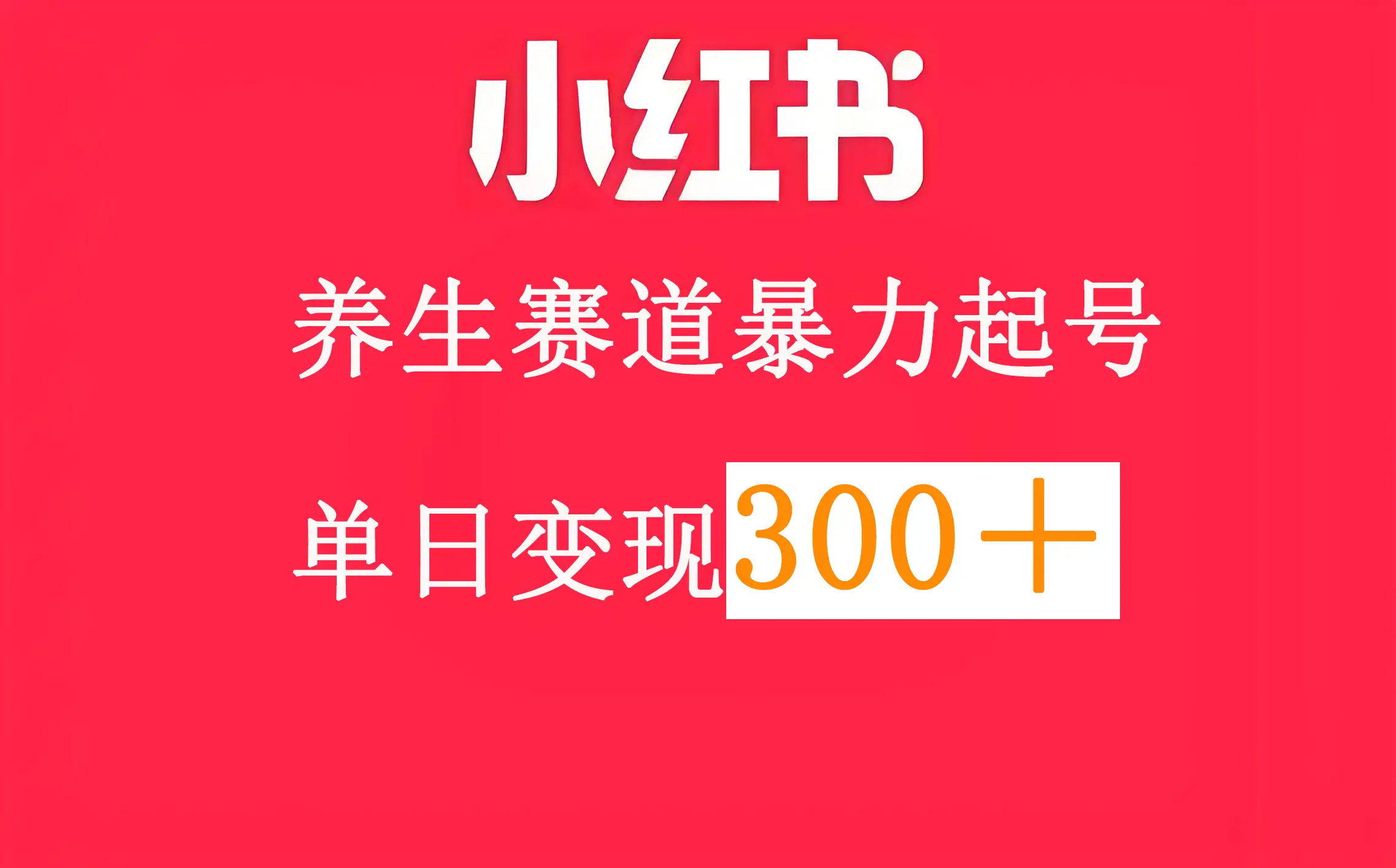 小红书养生赛道