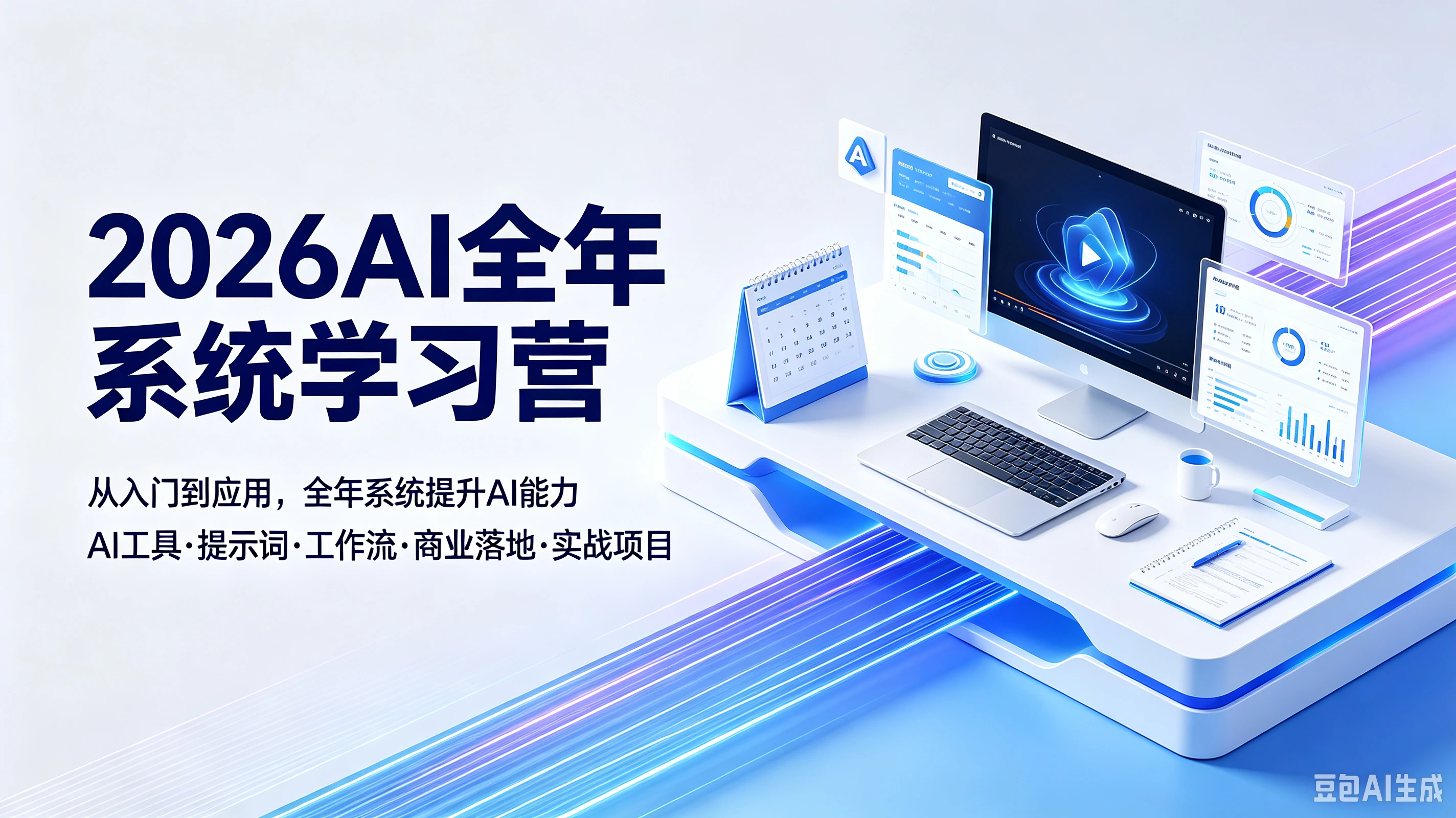 【精】2026AI全年系统学习营从入门到应用,全年系统提升AI能力AI工具·提示词·工作流·商业落地·实战项目 【精】2026AI全年系统学习营从入门到应用,全年系统提升AI能力AI工具·提示词·工作流·商业落地·实战项目
