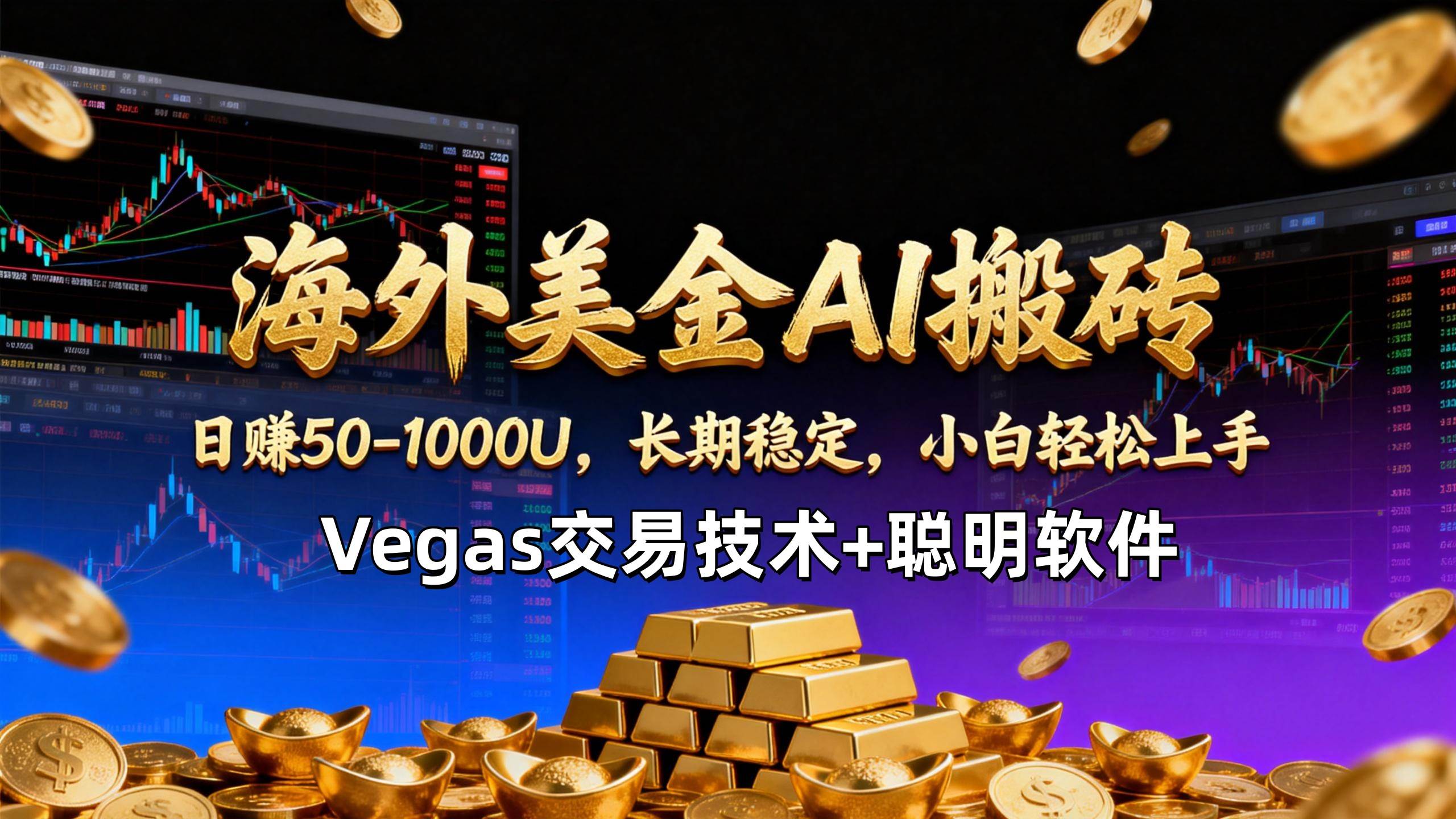 (17143期)【海外美金AI搬砖】Vegas交易技术+聪明软件,日赚50-1000U,长期稳定,小白轻松上手。 (17143期)【海外美金AI搬砖】Vegas交易技术+聪明软件,日赚50-1000U,长期稳定,小白轻松上手。