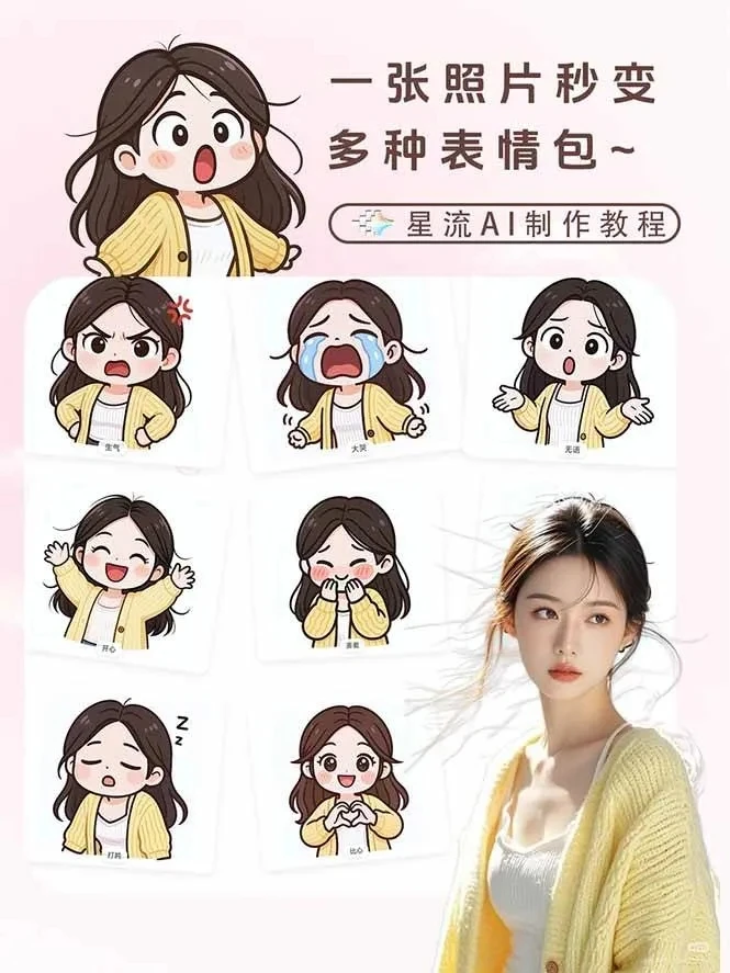 【精】一张照片秒变N种专属表情包,三步搞定可爱搞怪治愈风,从此斗图聊天不再到处存别人图
