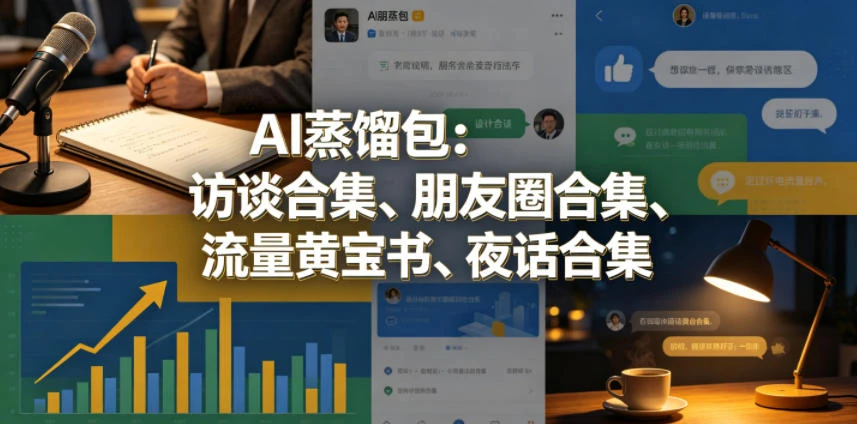 【精】AI蒸馏包:访谈合集、朋友圈合集、流量黄宝书、夜话合集【文档】 【精】AI蒸馏包:访谈合集、朋友圈合集、流量黄宝书、夜话合集【文档】