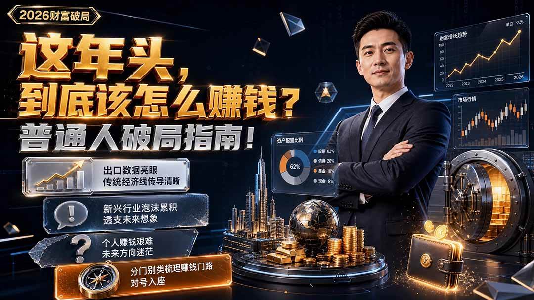 （19660期）付费文章：这年头，到底该怎么赚钱？普通人破局指南！