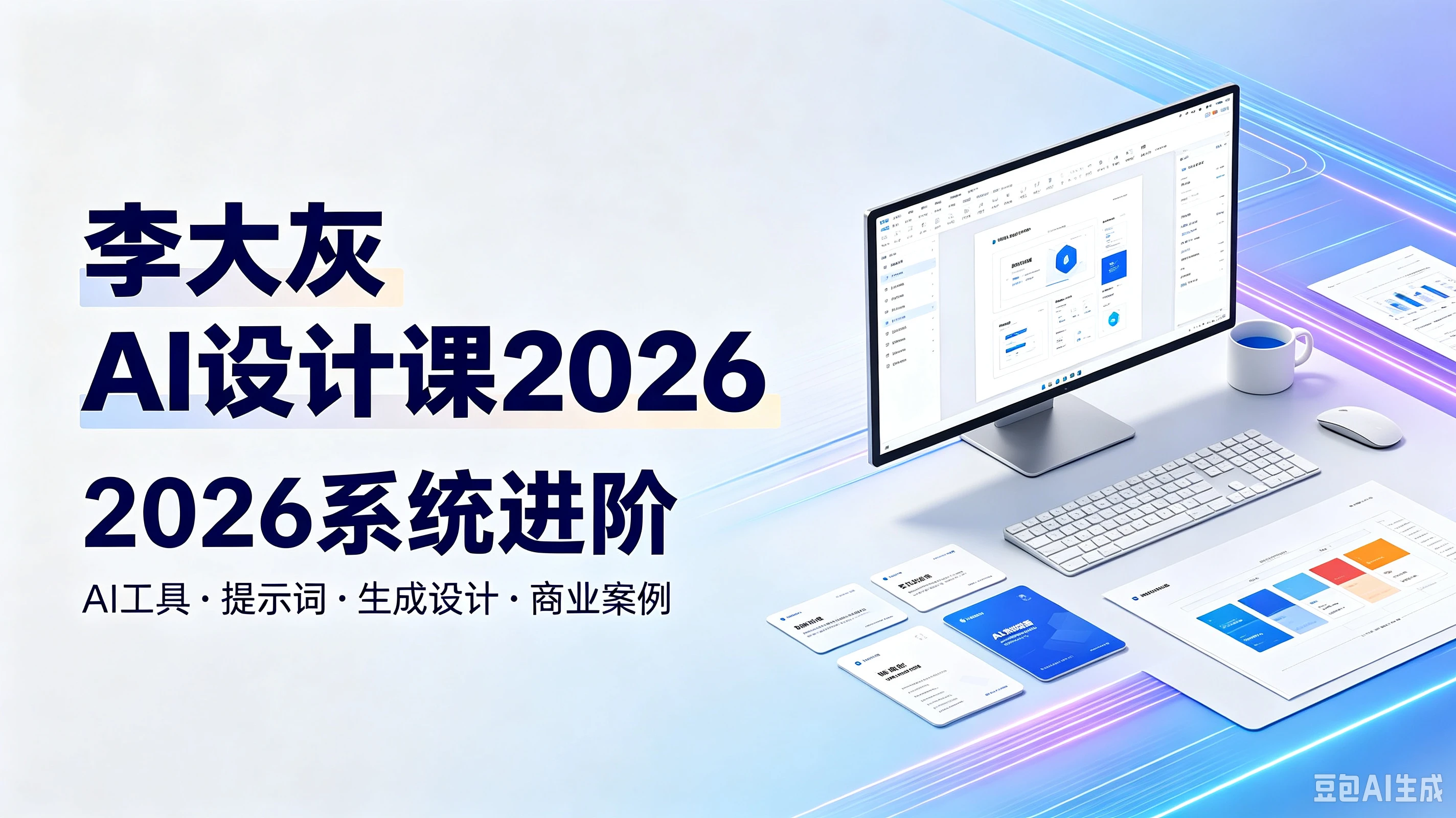 【精】李大灰AI设计课2026系统进阶,AI工具·提示词·生成设计·商业案例 【精】李大灰AI设计课2026系统进阶,AI工具·提示词·生成设计·商业案例