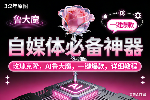 (17153期)玫瑰克隆神器,ai鲁大魔,自媒体必备工具,一键爆款神器,详细教程。 (17153期)玫瑰克隆神器,ai鲁大魔,自媒体必备工具,一键爆款神器,详细教程。