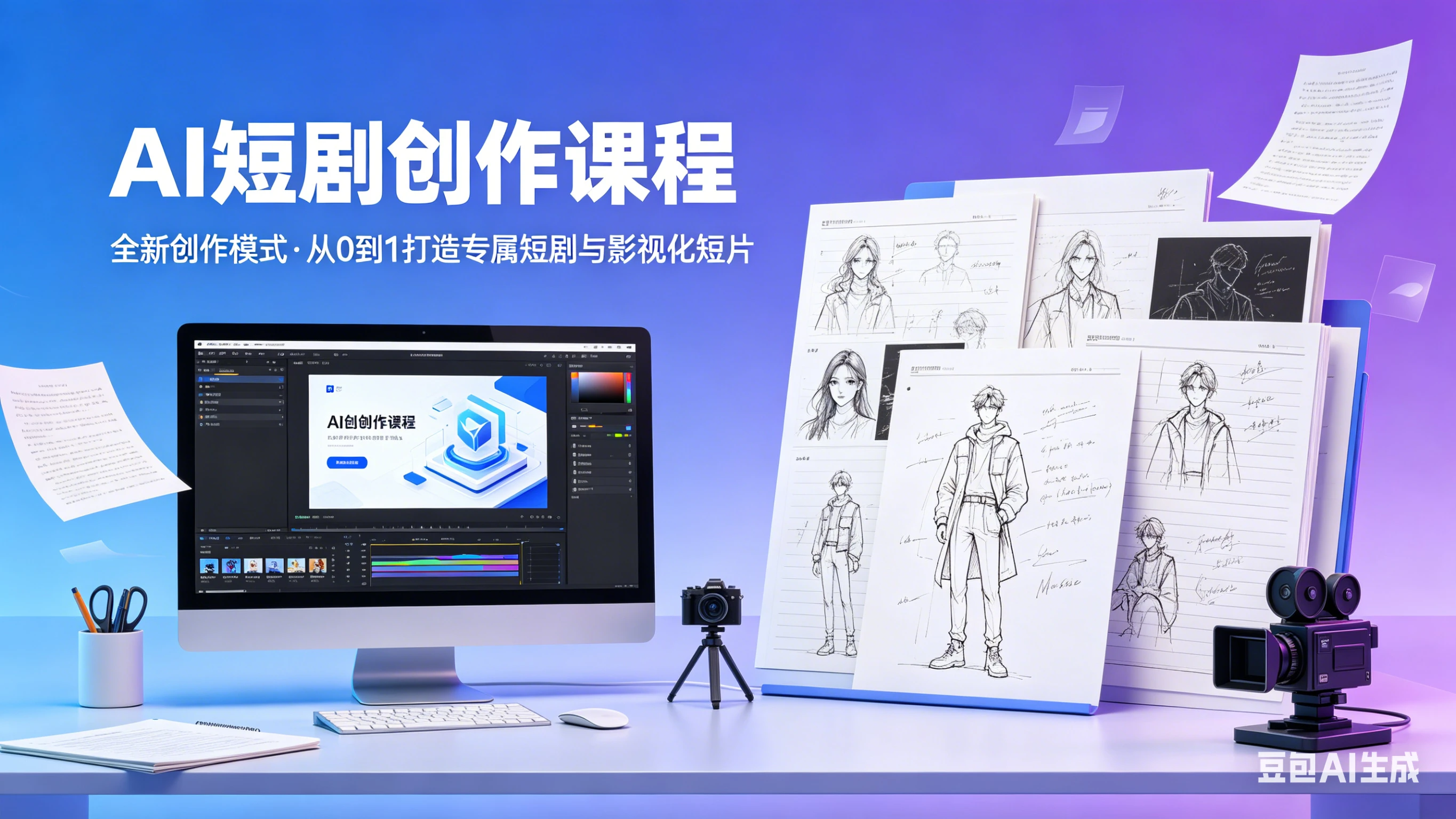 【精】AI短剧创作课程,全新创作模式,从0到1创作属于你自己的短剧和影视化短片 【精】AI短剧创作课程,全新创作模式,从0到1创作属于你自己的短剧和影视化短片