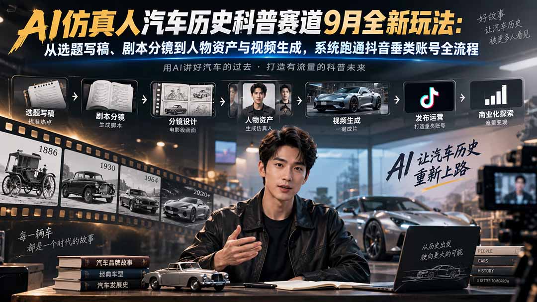 【精】略懂car·AI仿真人汽车科普教学，2 节系统课程