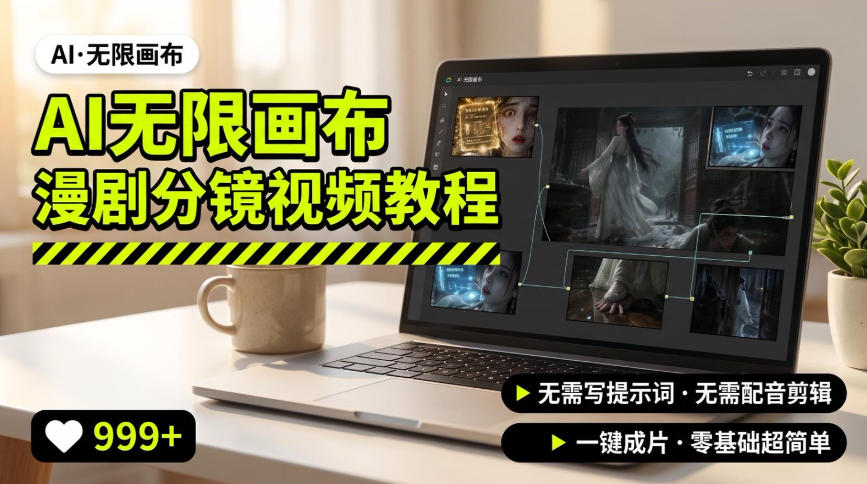 AI无限画布制作爆款漫剧分镜视频搭建教程,无需写脚本,无需制作音频,一键制作超简单 AI无限画布制作爆款漫剧分镜视频搭建教程,无需写脚本,无需制作音频,一键制作超简单