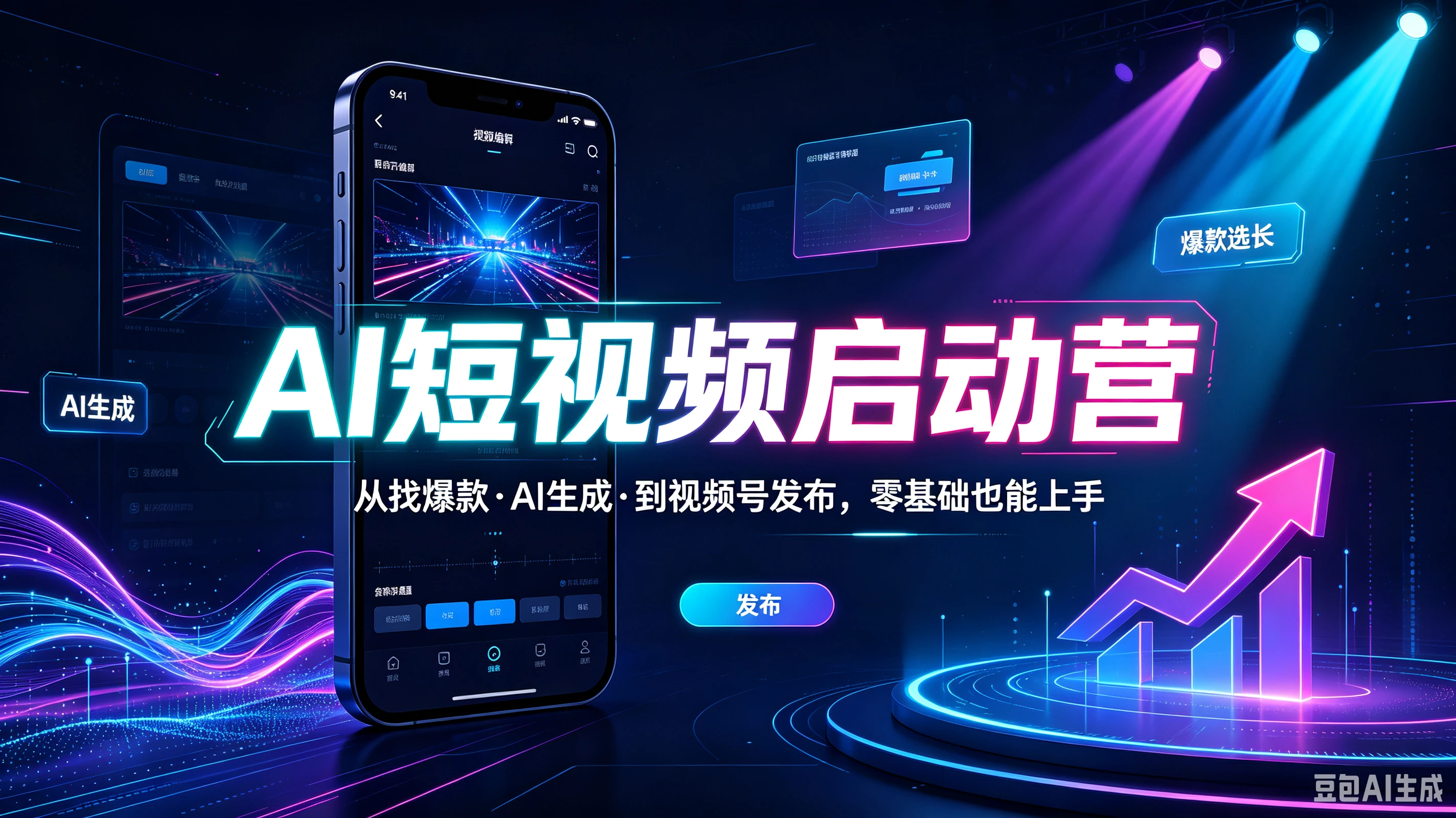 【精】AI短视频启动营,从找爆款·AI生成·到视频号发布,零基础也能上手 【精】AI短视频启动营,从找爆款·AI生成·到视频号发布,零基础也能上手