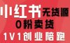 小红书无货源0粉电商课，开店准备、选品策略、笔记撰写、视频剪辑、数据分析、账号打造、资料文档（更新26年3月16日）