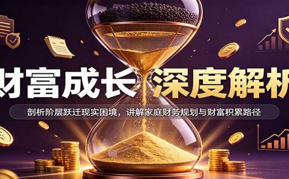 财富成长深度解析：剖析阶层跃迁现实困境，讲解家庭财务规划与财富积累路径