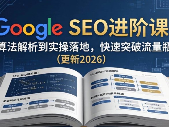 （18048期）Google SEO进阶课：从算法解析到实操落地，快速突破流量瓶颈（更新2026）
