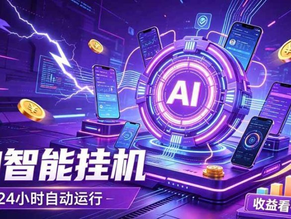 （19755期）AI智能广告挂机，躺赚新模式 设备托管运行，解放双手持续变现